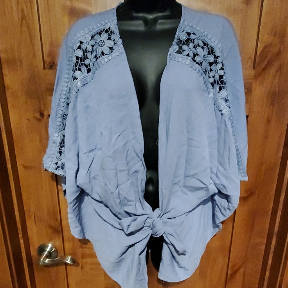 NWT blue kimono wrap
